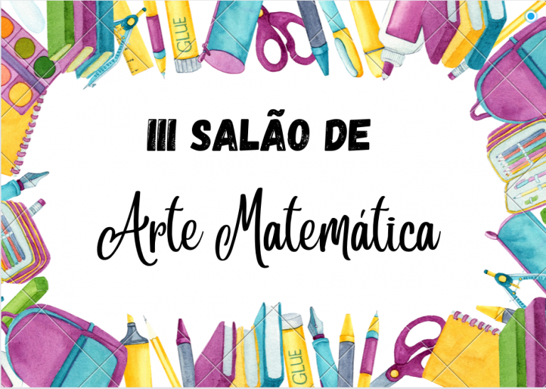 Banner principal do Terceiro Salão de Arte Matemática